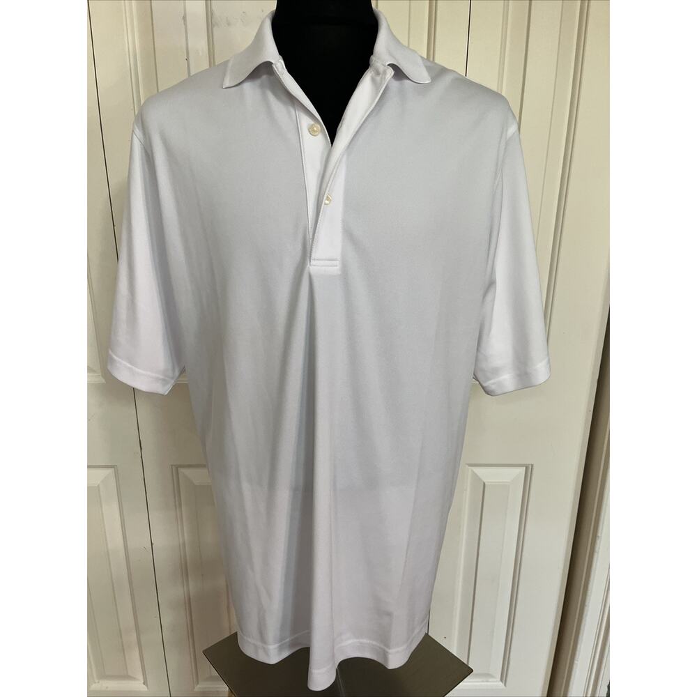 Jack Nicklaus Performance Men’s Large White‎ golf Polo NWOT